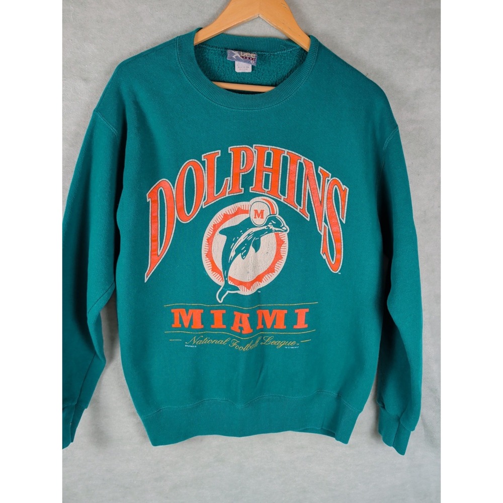Miami Dolphins Vintage  1996 Sweatshirt Mens Medium Teal  Nutmeg Brand